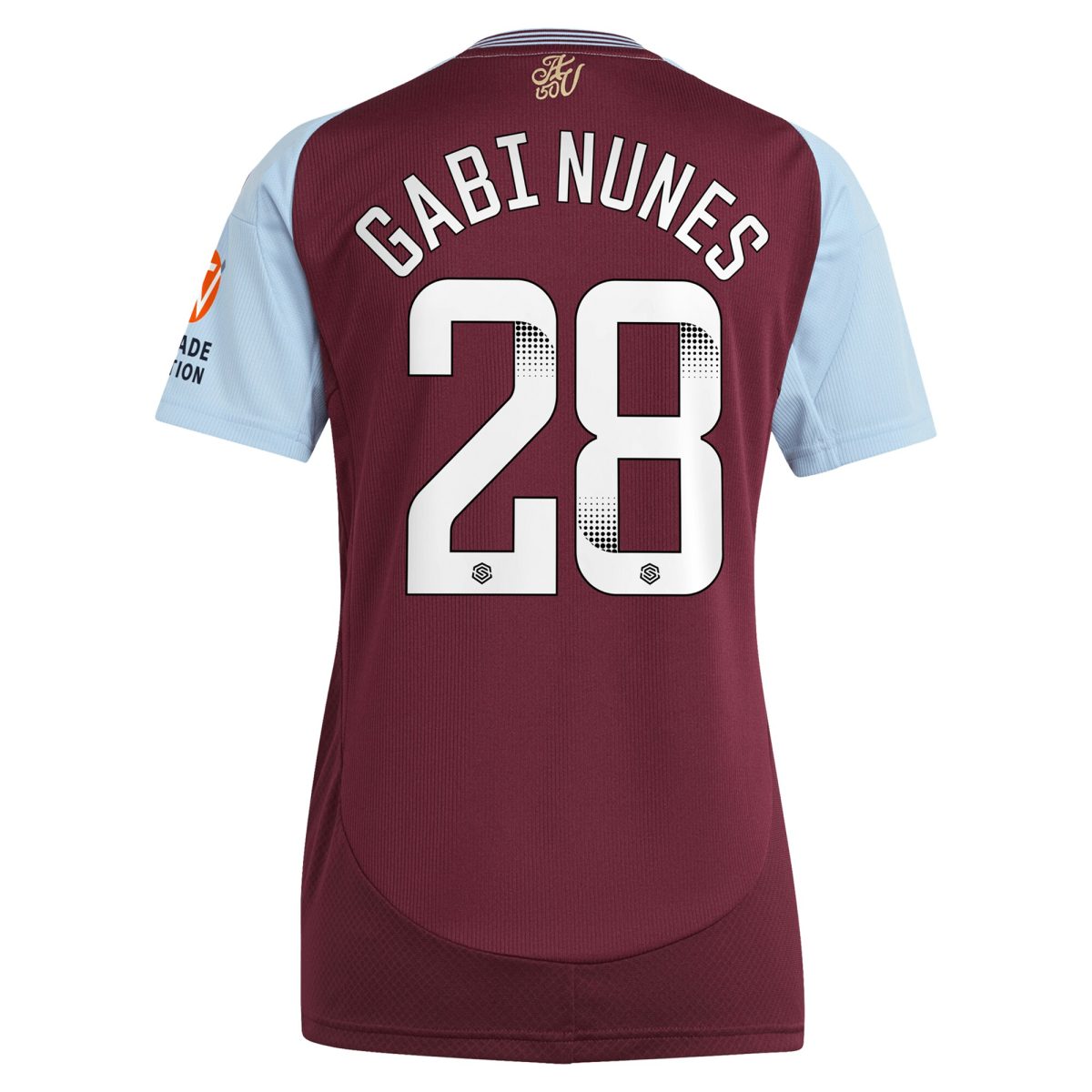 aston villa wsl adidas home shirt 2024-25 – womens with gabi nunes 28 printing Collection | Aston Villa Shirts and Official Gear