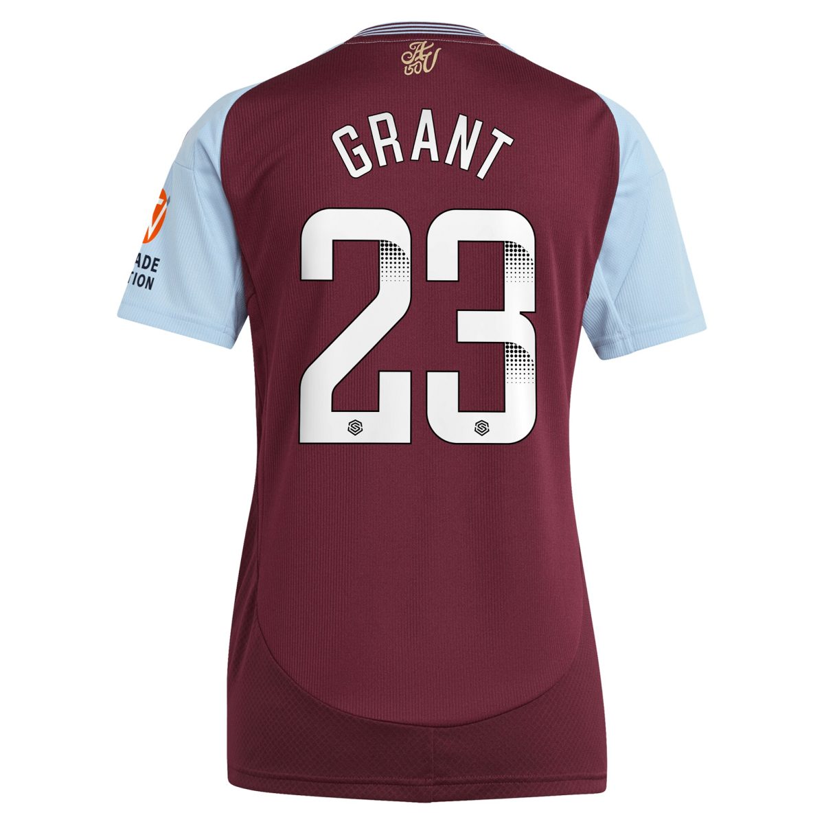aston villa wsl adidas home shirt 2024-25 – womens with grant 23 printing Collection | Aston Villa Shirts and Official Gear