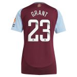 aston villa wsl adidas home shirt 2024-25 – womens with grant 23 printing Collection | Aston Villa Shirts and Official Gear