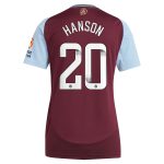 aston villa wsl adidas home shirt 2024-25 – womens with hanson 20 printing Collection | Aston Villa Shirts and Official Gear