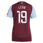 aston villa wsl adidas home shirt 2024-25 – womens with leon 19 printing Collection | Aston Villa Shirts and Official Gear