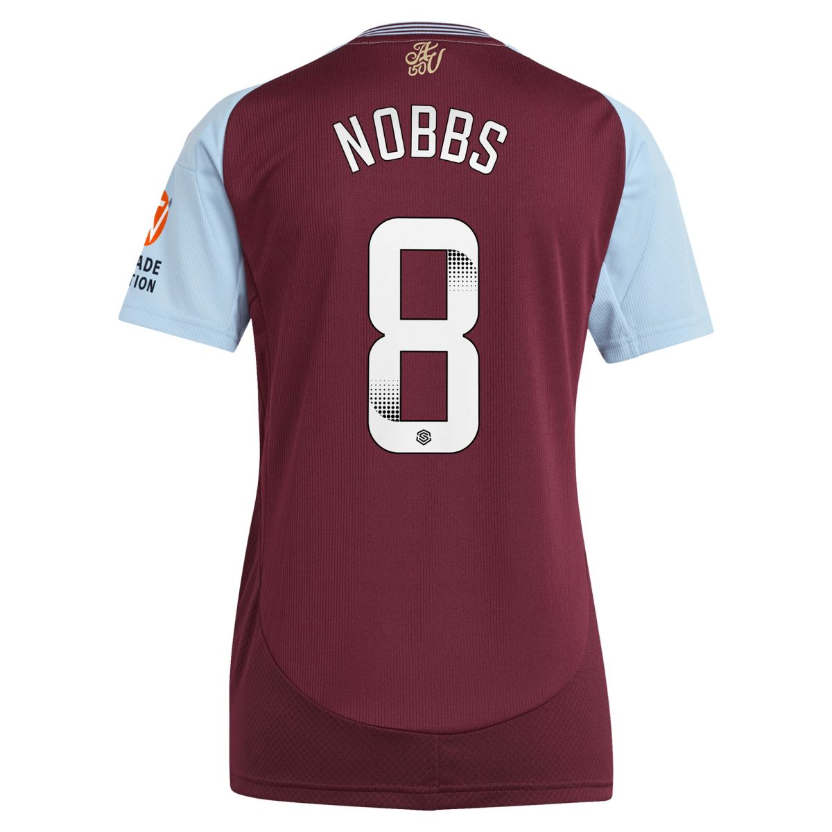 aston villa wsl adidas home shirt 2024-25 – womens with nobbs 8 printing Collection | Aston Villa Shirts and Official Gear