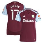 aston villa wsl adidas home shirt 2024-25 – womens with salmon 17 printing Collection | Aston Villa Shirts and Official Gear