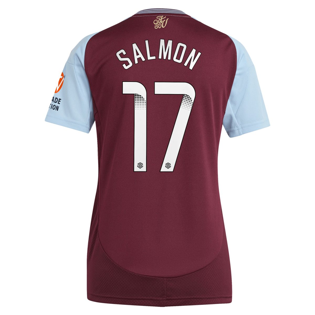 aston villa wsl adidas home shirt 2024-25 – womens with salmon 17 printing Collection | Aston Villa Shirts and Official Gear