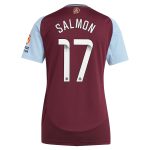 aston villa wsl adidas home shirt 2024-25 – womens with salmon 17 printing Collection | Aston Villa Shirts and Official Gear