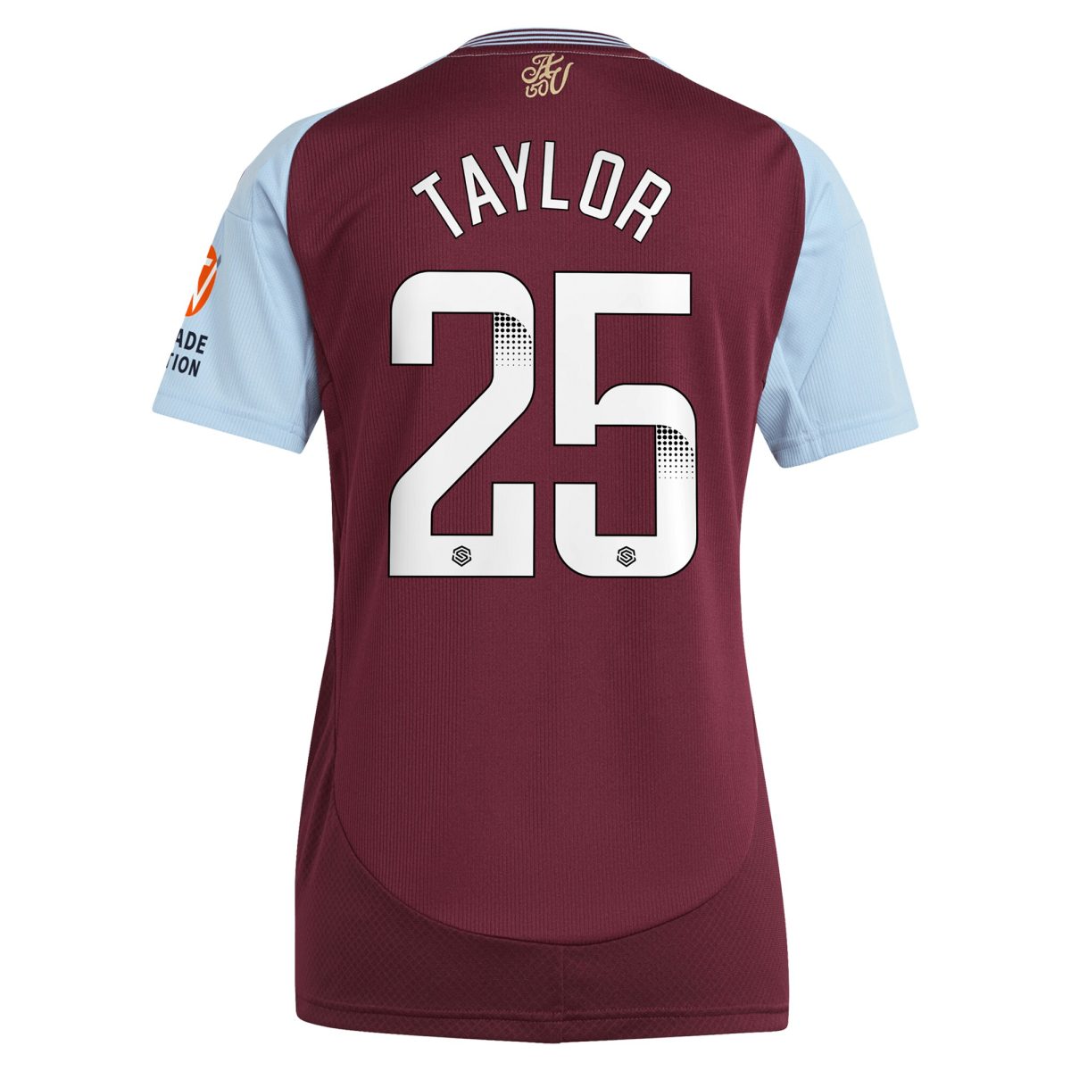 aston villa wsl adidas home shirt 2024-25 – womens with taylor 25 printing Collection | Aston Villa Shirts and Official Gear