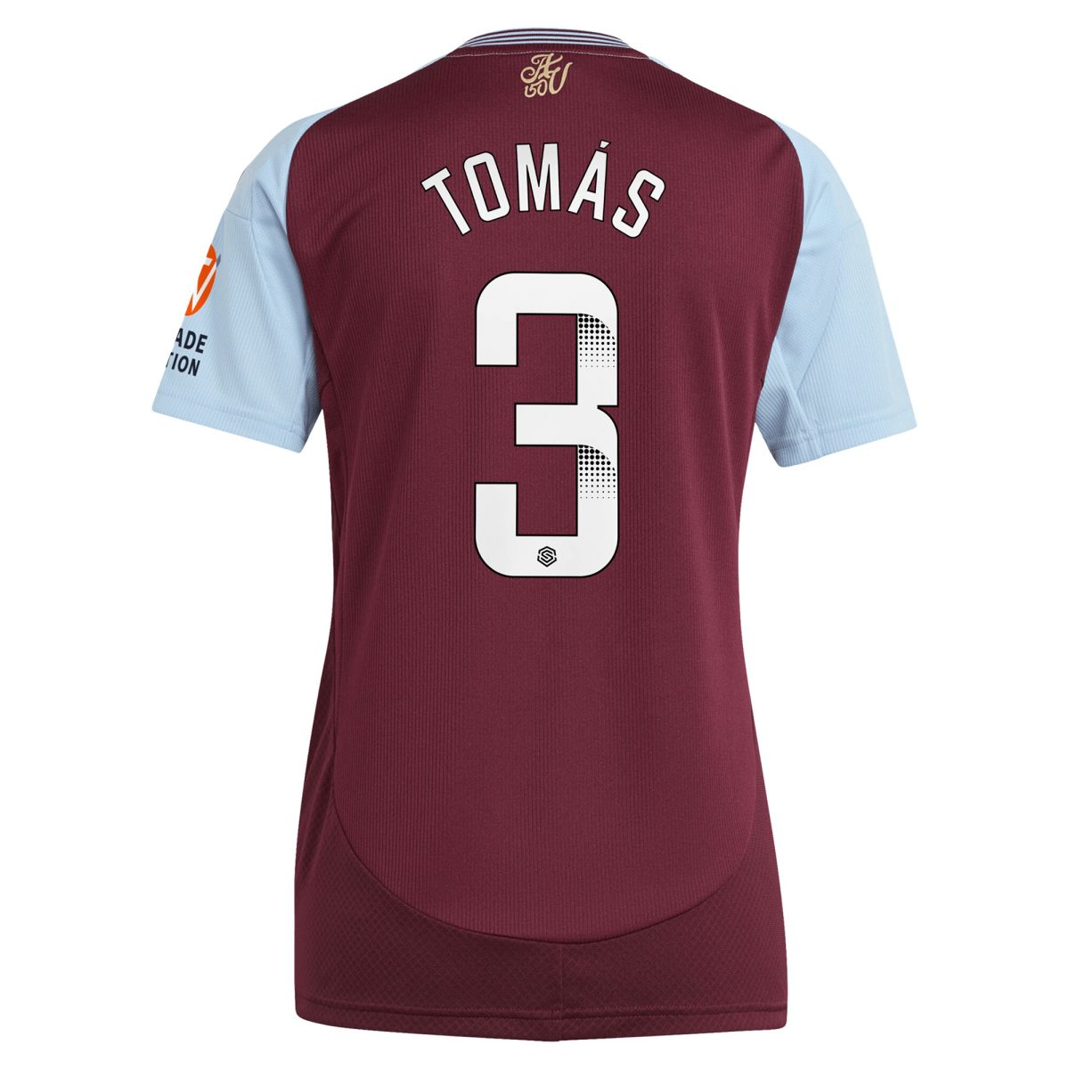 aston villa wsl adidas home shirt 2024-25 – womens with tomás 3 printing Collection | Aston Villa Shirts and Official Gear