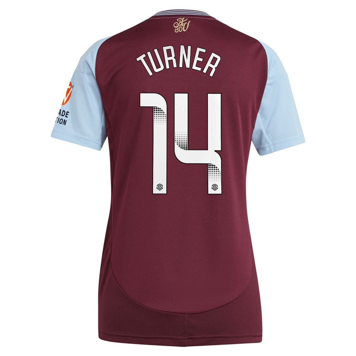 aston villa wsl adidas home shirt 2024-25 – womens with turner 14 printing Collection | Aston Villa Shirts and Official Gear