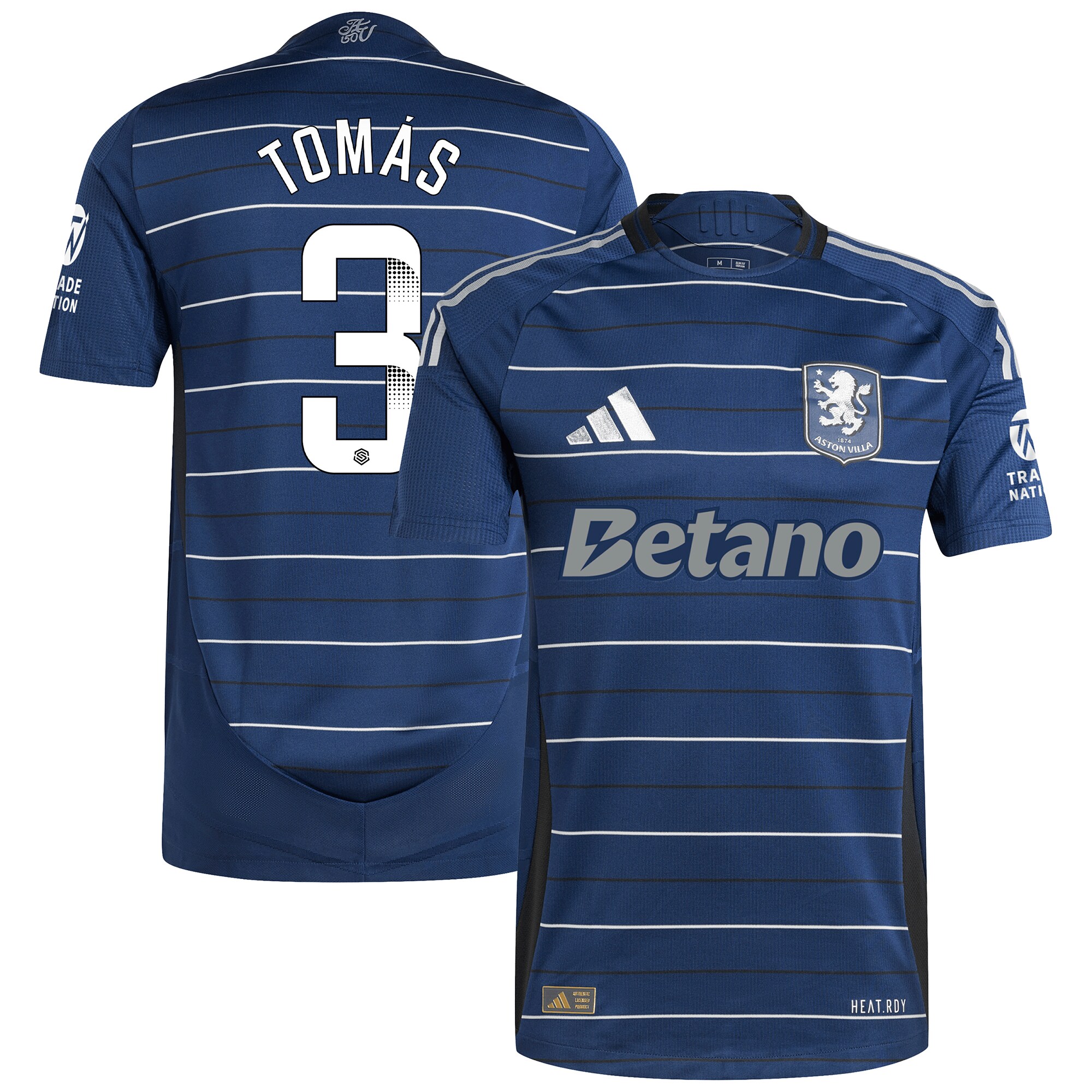 aston villa wsl adidas third authentic shirt 2024-25 with tomás 3 printing Collection | Aston Villa Shirts and Official Gear