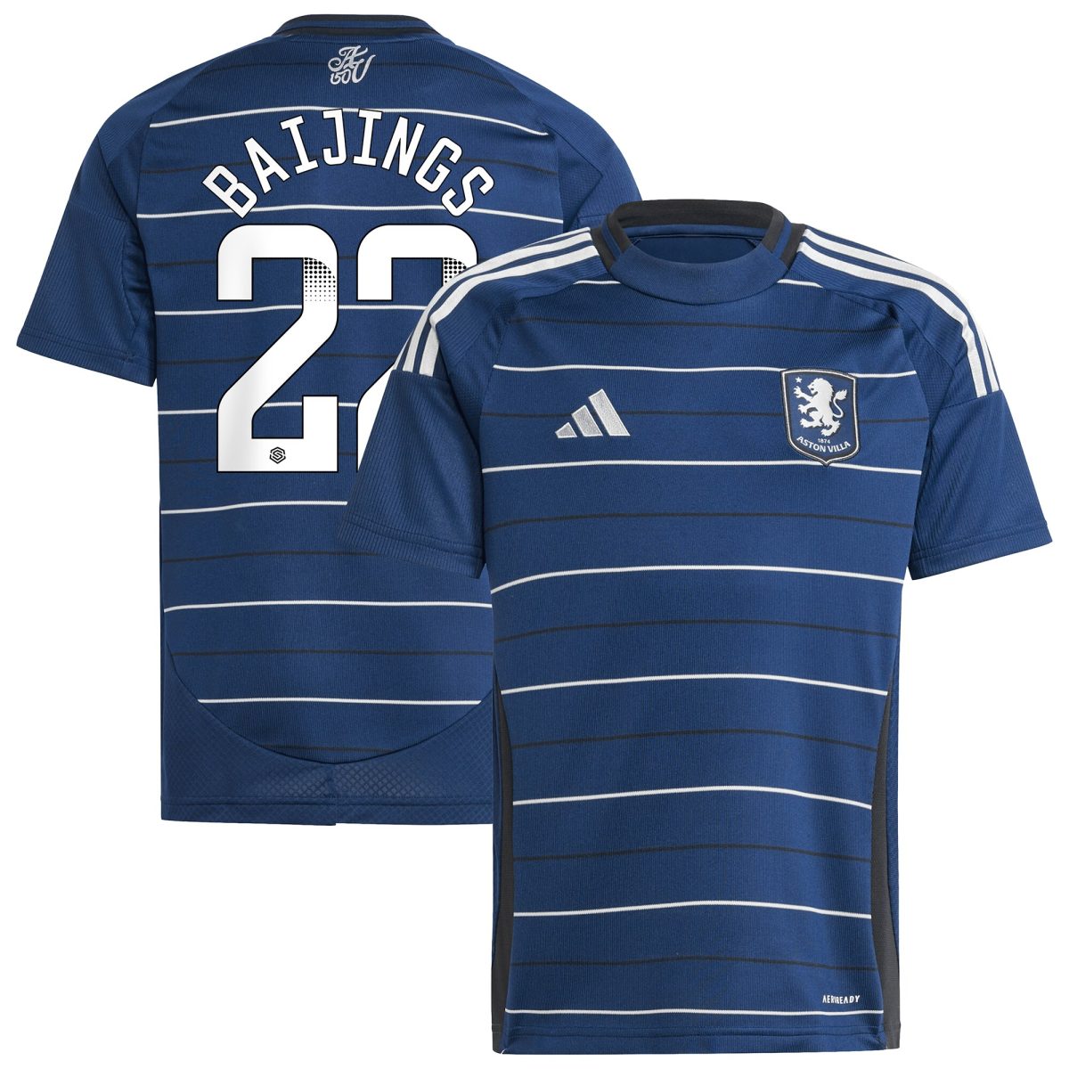 aston villa wsl adidas third shirt 2024-25 – kids with baijings 22 printing Collection | Aston Villa Shirts and Official Gear