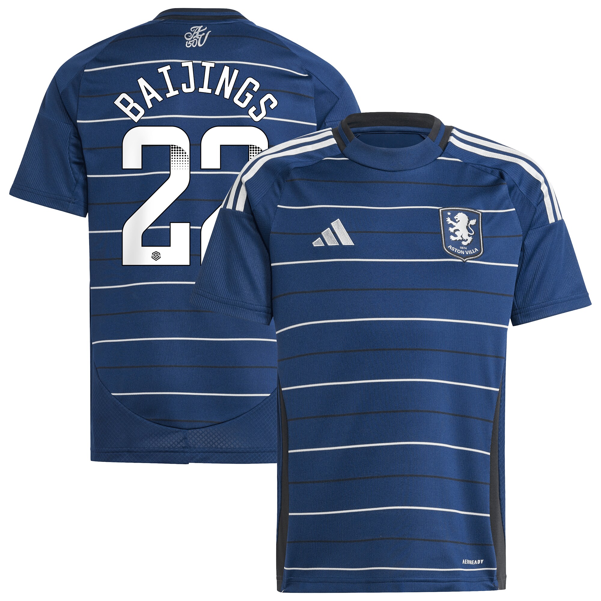 aston villa wsl adidas third shirt 2024-25 – kids with baijings 22 printing Collection | Aston Villa Shirts and Official Gear