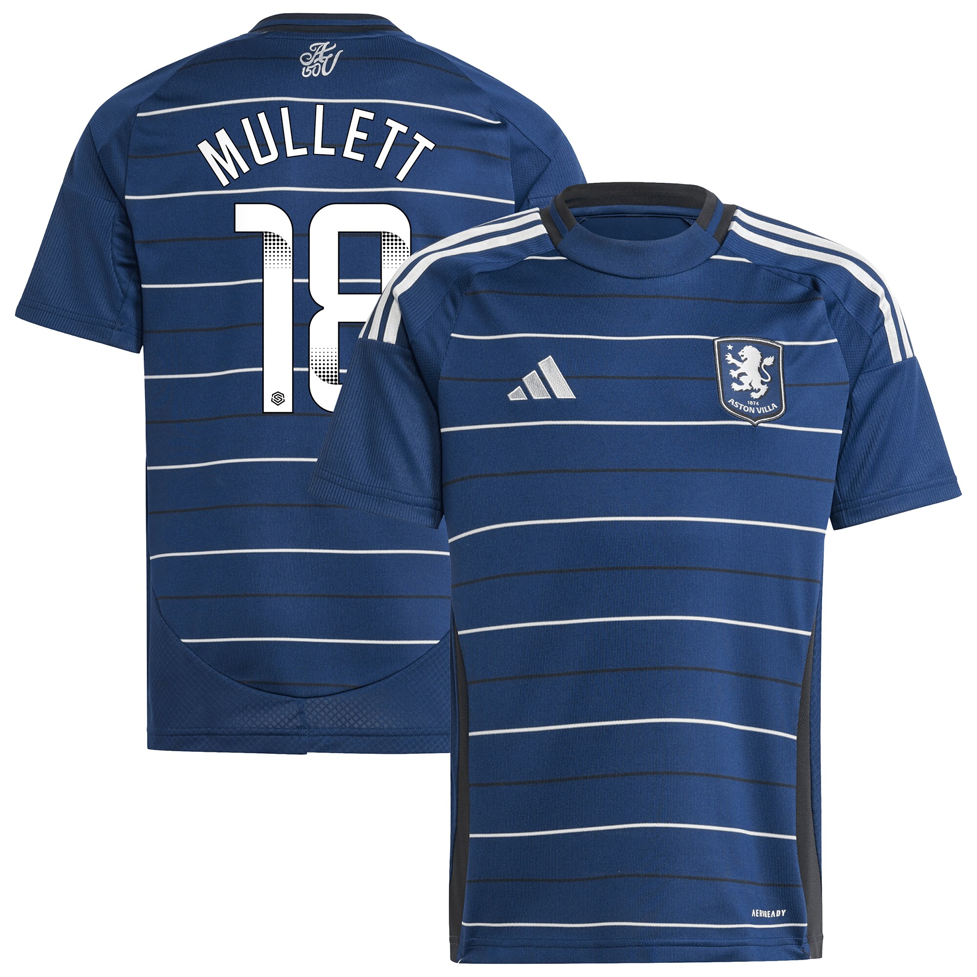 aston villa wsl adidas third shirt 2024-25 – kids with mullett 18 printing Collection | Aston Villa Shirts and Official Gear