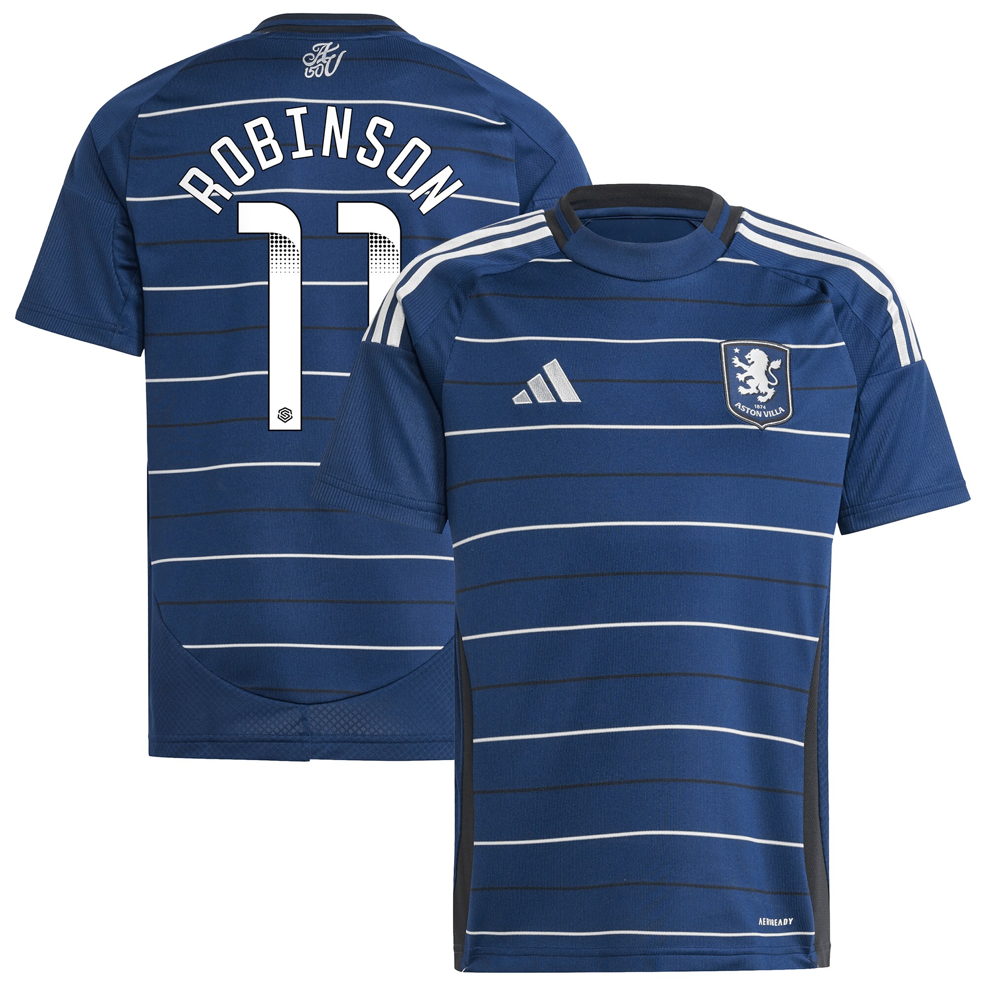 aston villa wsl adidas third shirt 2024-25 – kids with robinson 11 printing Collection | Aston Villa Shirts and Official Gear