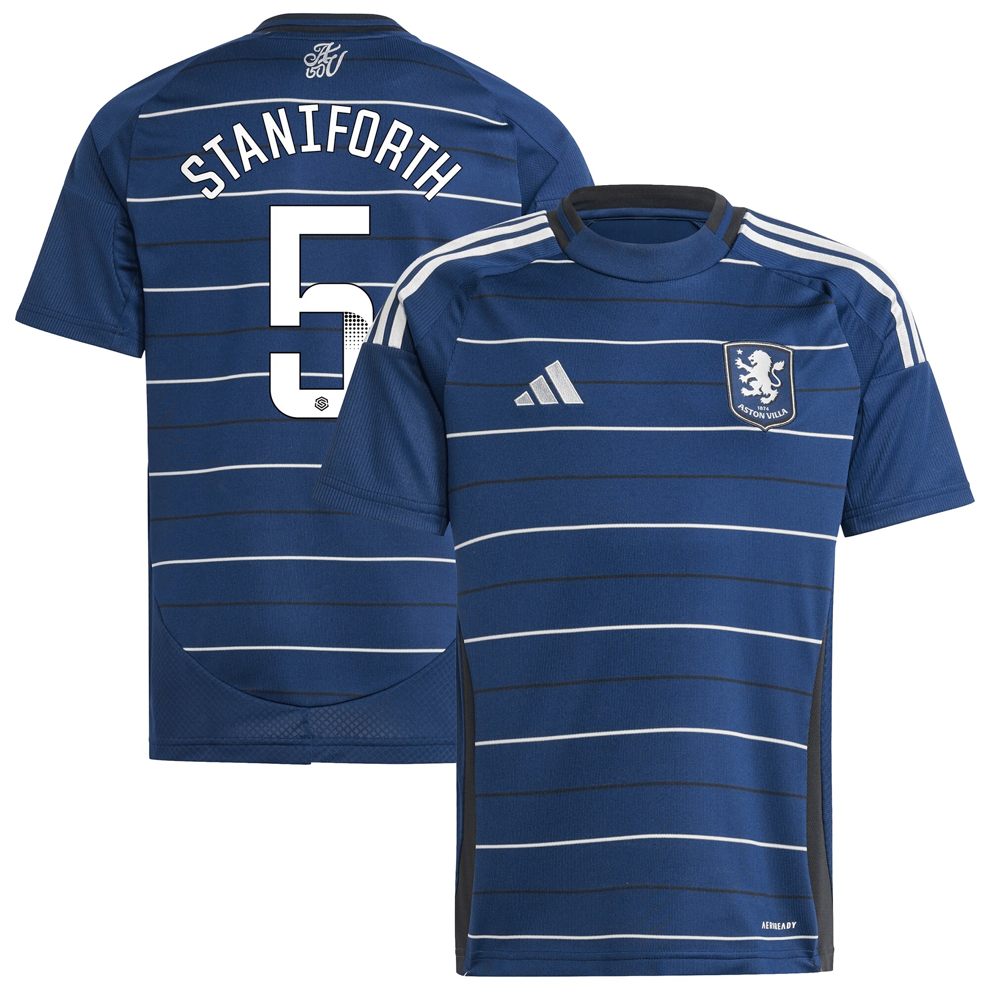 aston villa wsl adidas third shirt 2024-25 – kids with staniforth 5 printing Collection | Aston Villa Shirts and Official Gear