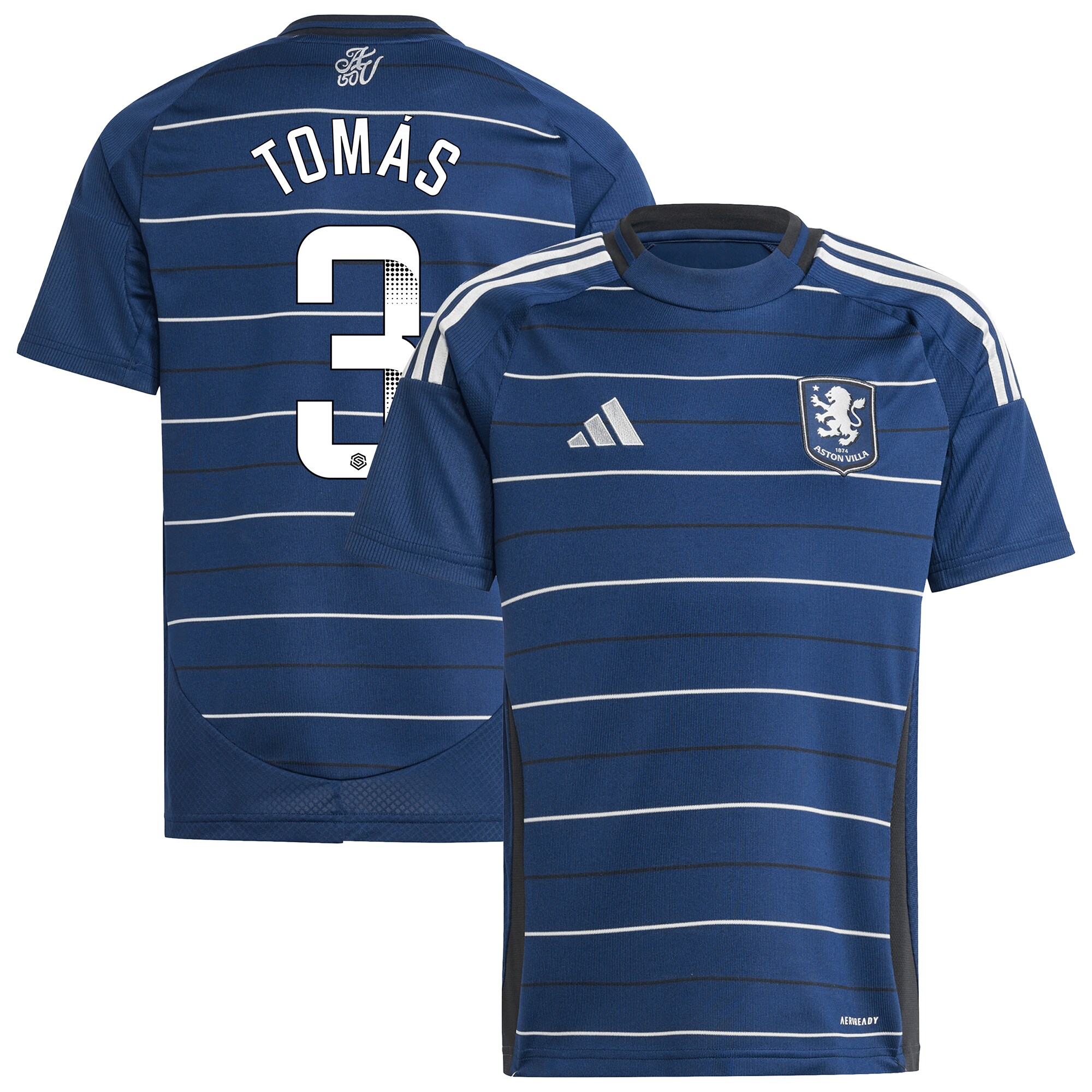 aston villa wsl adidas third shirt 2024-25 – kids with tomás 3 printing Collection | Aston Villa Shirts and Official Gear