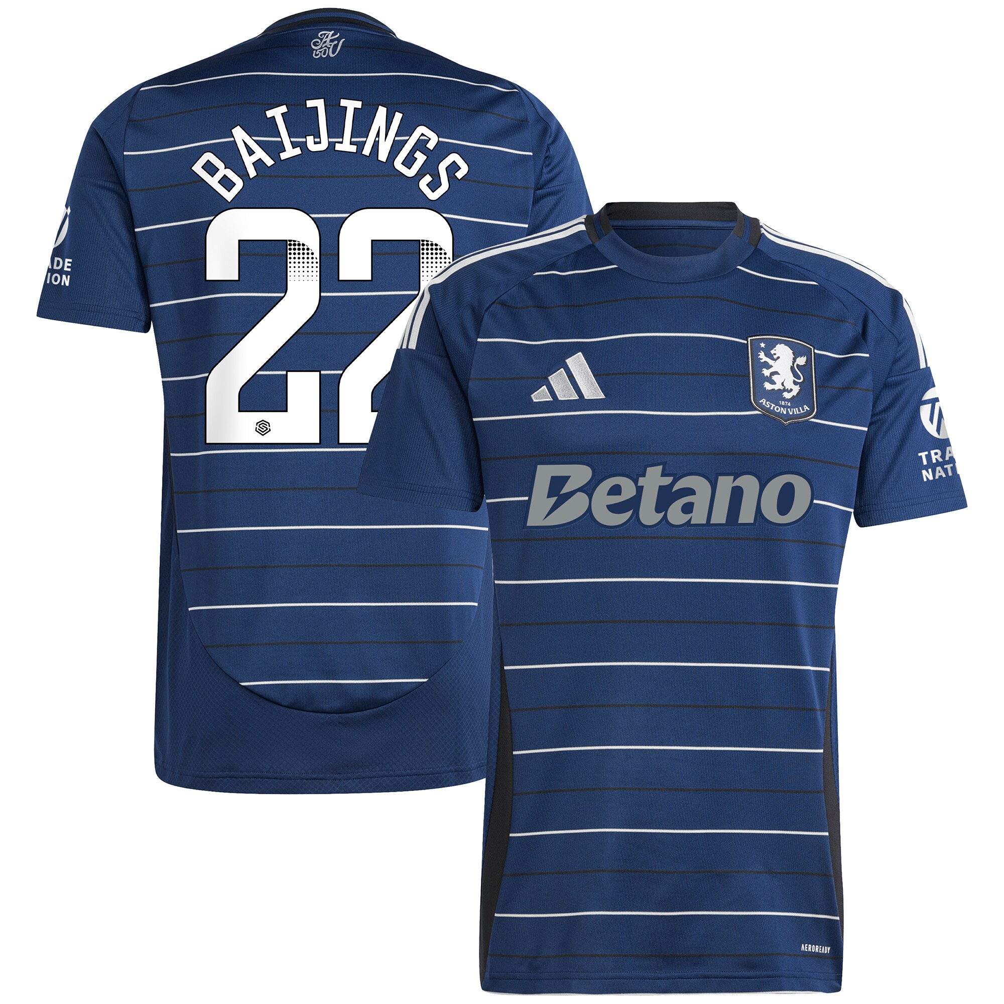 aston villa wsl adidas third shirt 2024-25 with baijings 22 printing Collection | Aston Villa Shirts and Official Gear