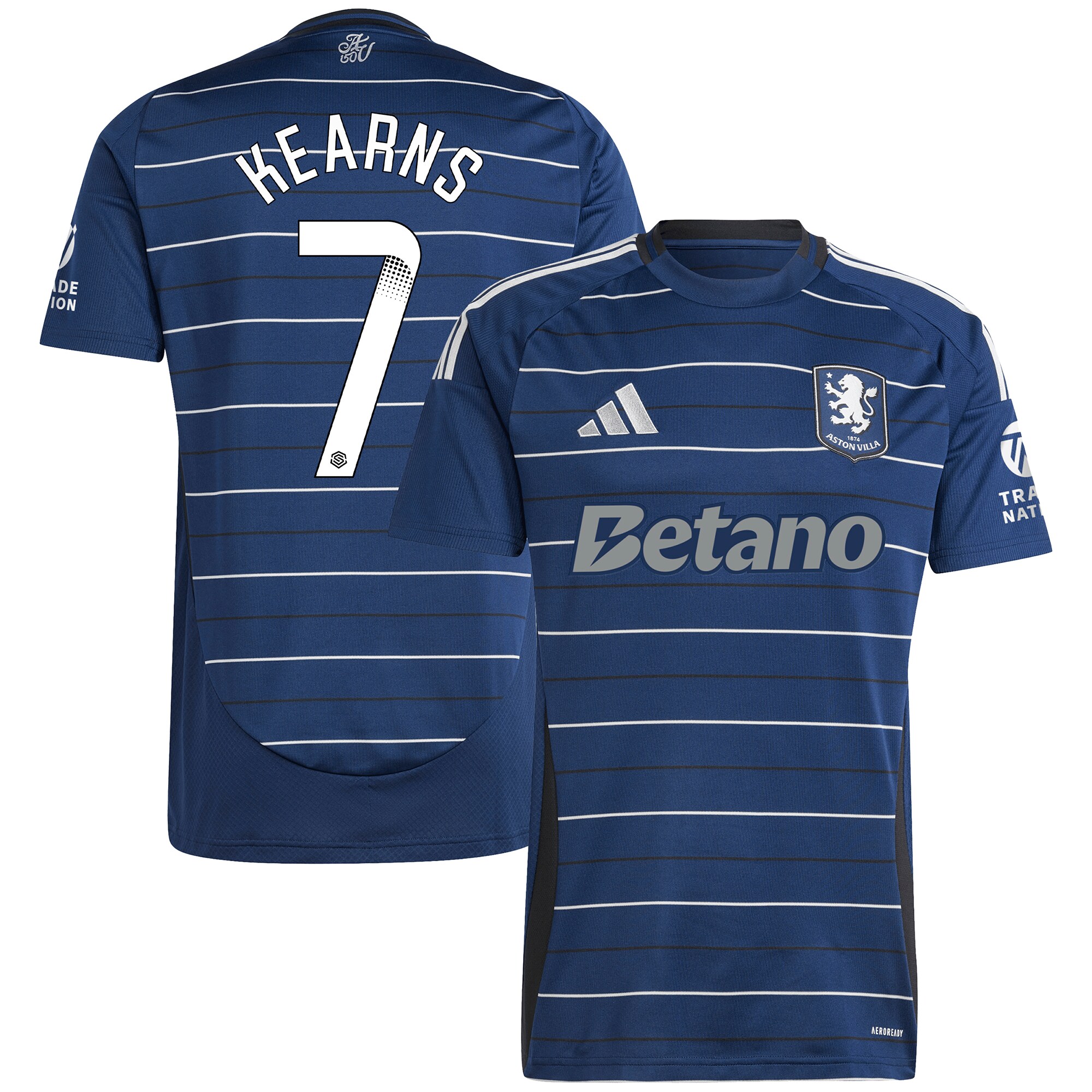 aston villa wsl adidas third shirt 2024-25 with kearns 7 printing Collection | Aston Villa Shirts and Official Gear