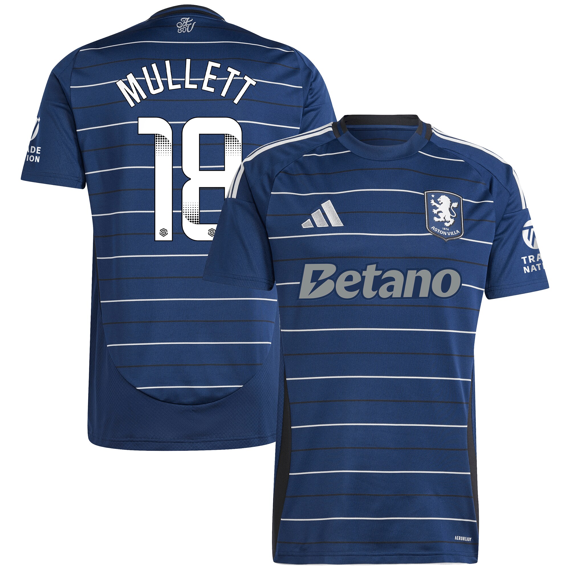 aston villa wsl adidas third shirt 2024-25 with mullett 18 printing Collection | Aston Villa Shirts and Official Gear