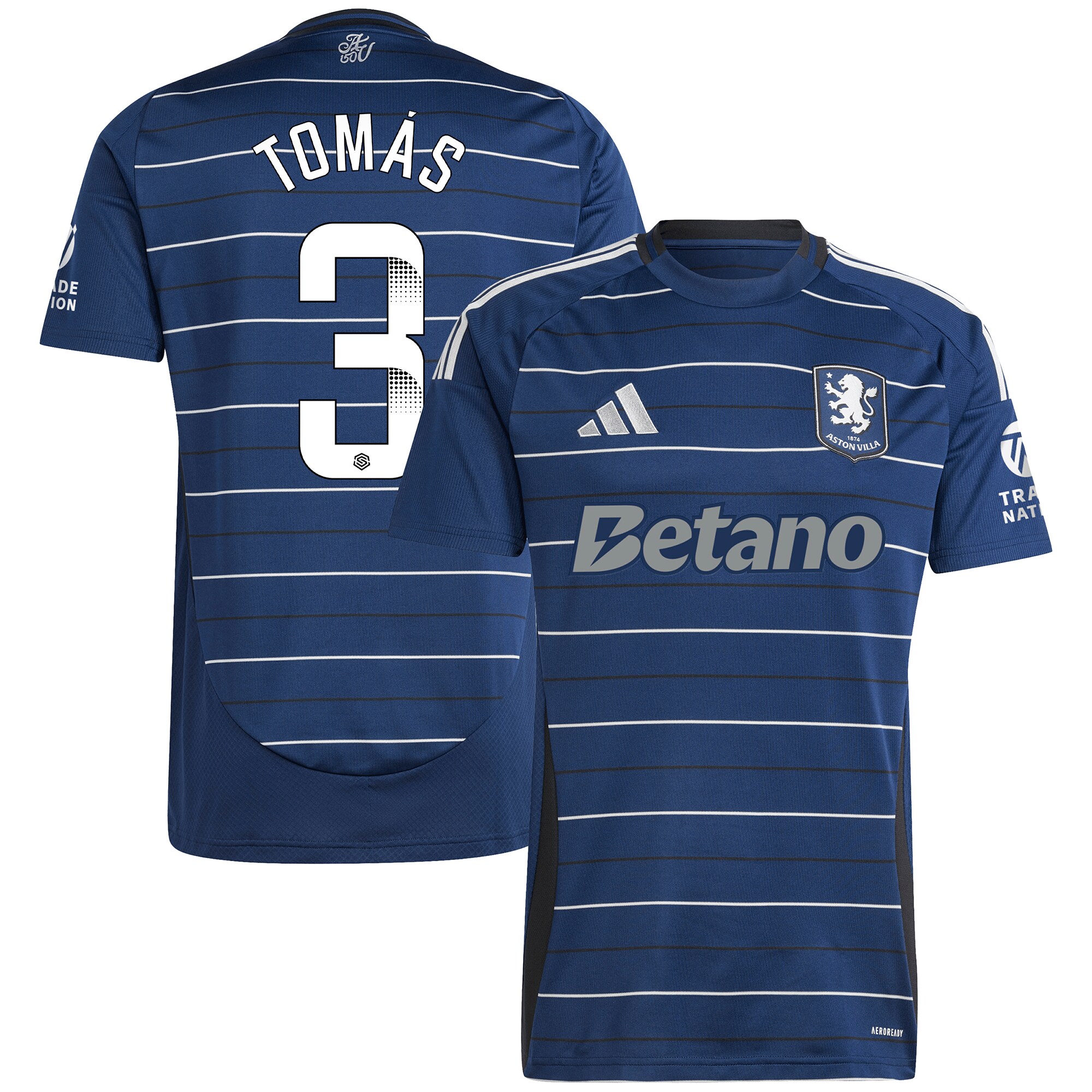 aston villa wsl adidas third shirt 2024-25 with tomás 3 printing Collection | Aston Villa Shirts and Official Gear