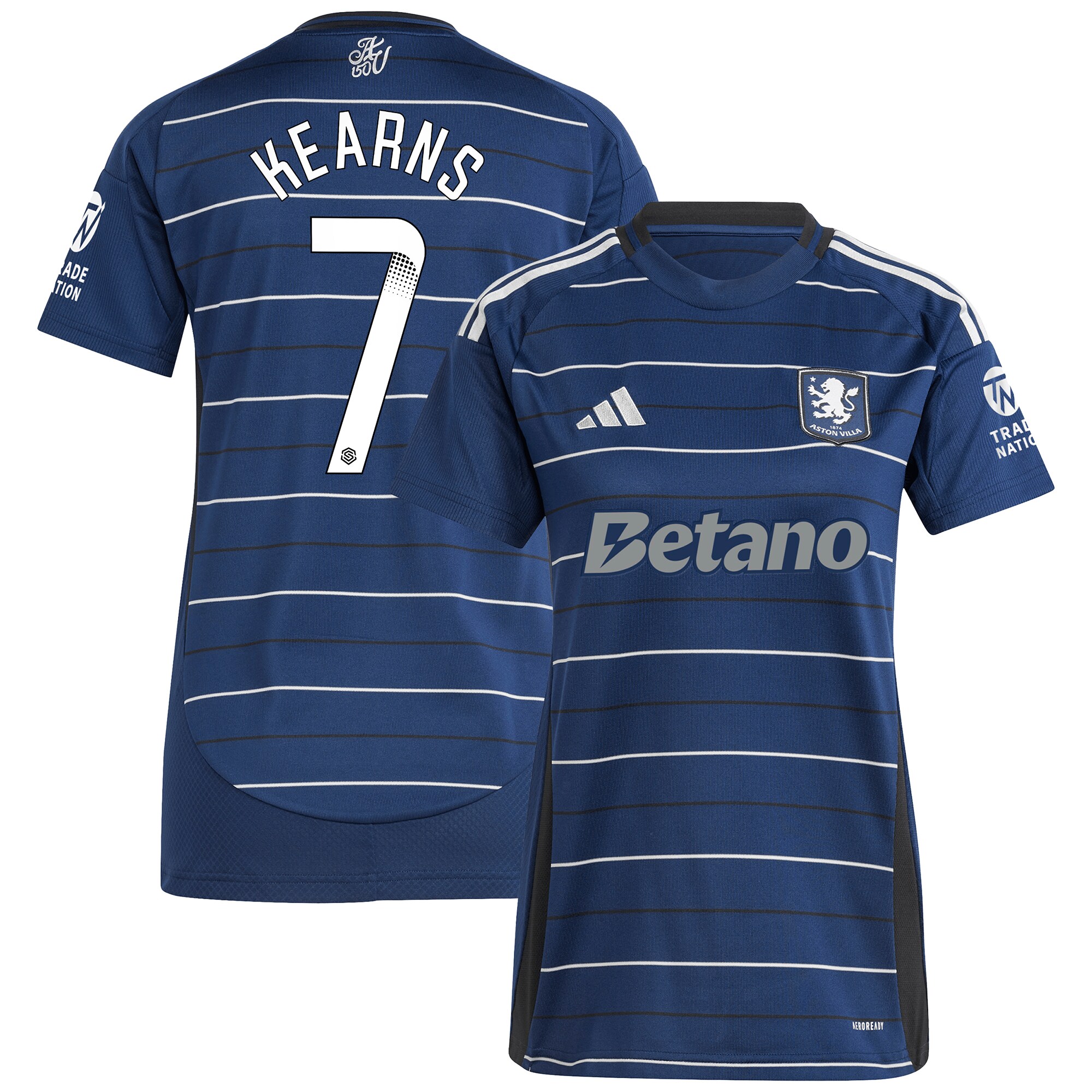 aston villa wsl adidas third shirt 2024-25 – womens with kearns 7 printing Collection | Aston Villa Shirts and Official Gear