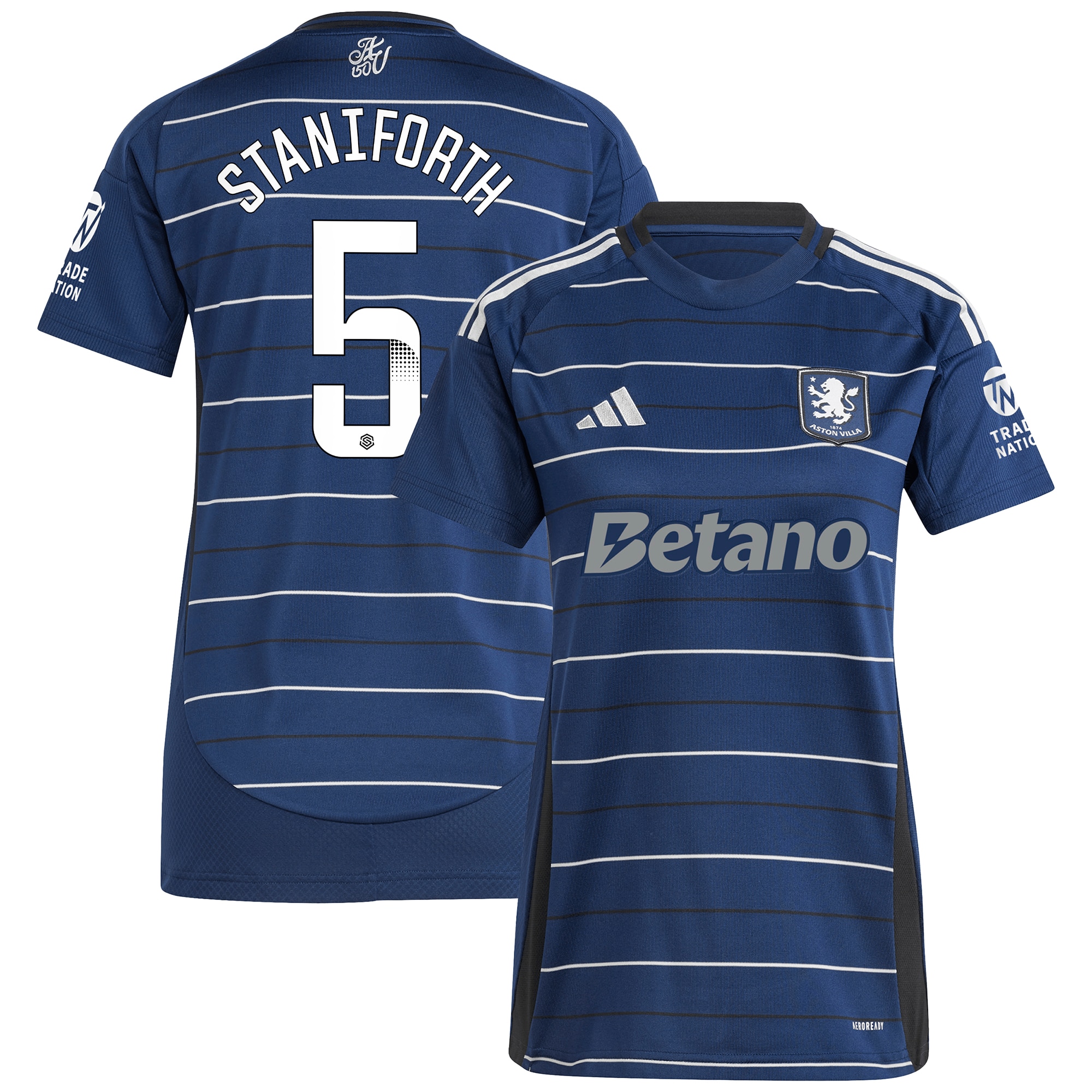 aston villa wsl adidas third shirt 2024-25 – womens with staniforth 5 printing Collection | Aston Villa Shirts and Official Gear