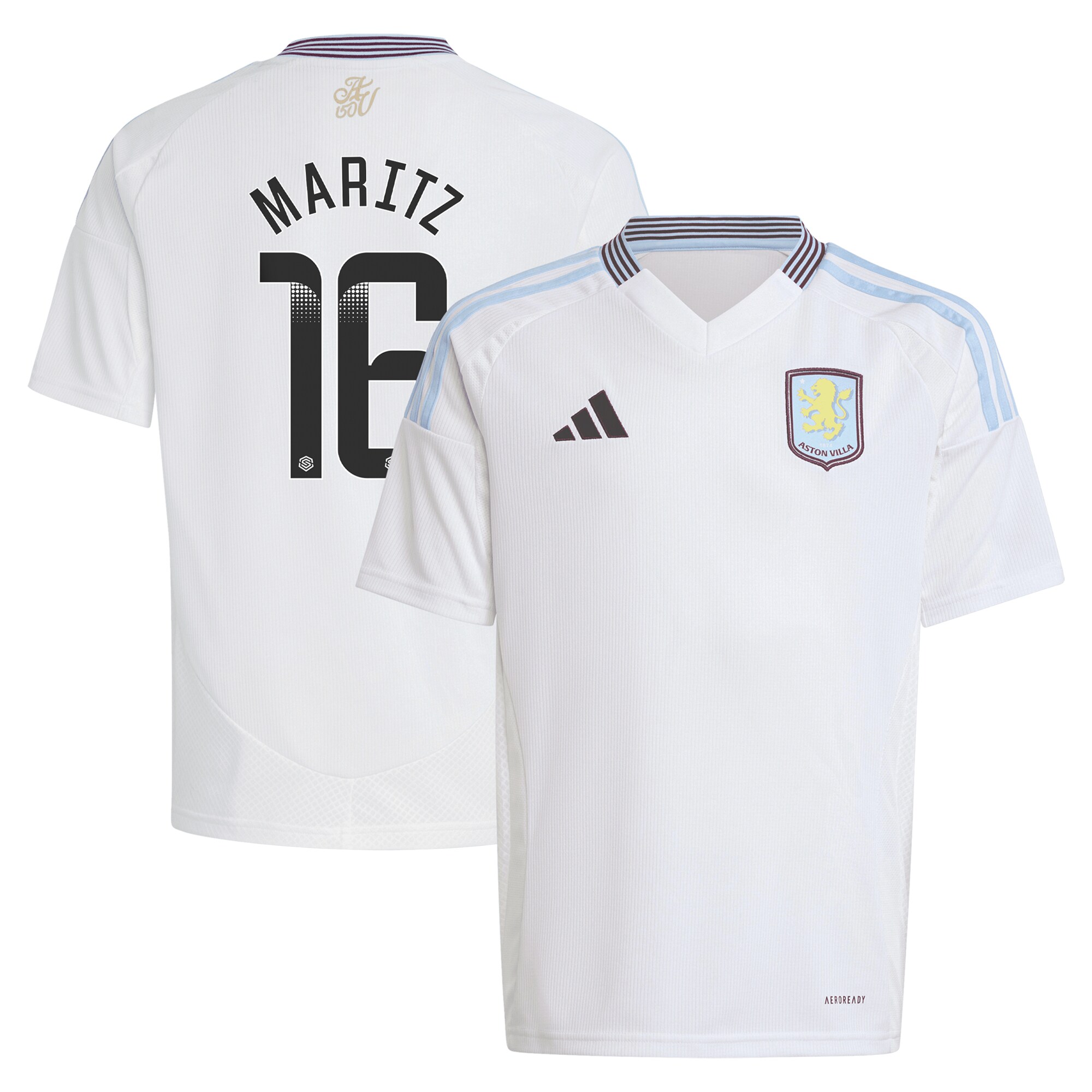 aston villa wsl away shirt 2024-25 – kids with maritz 16 printing Collection | Aston Villa Shirts and Official Gear