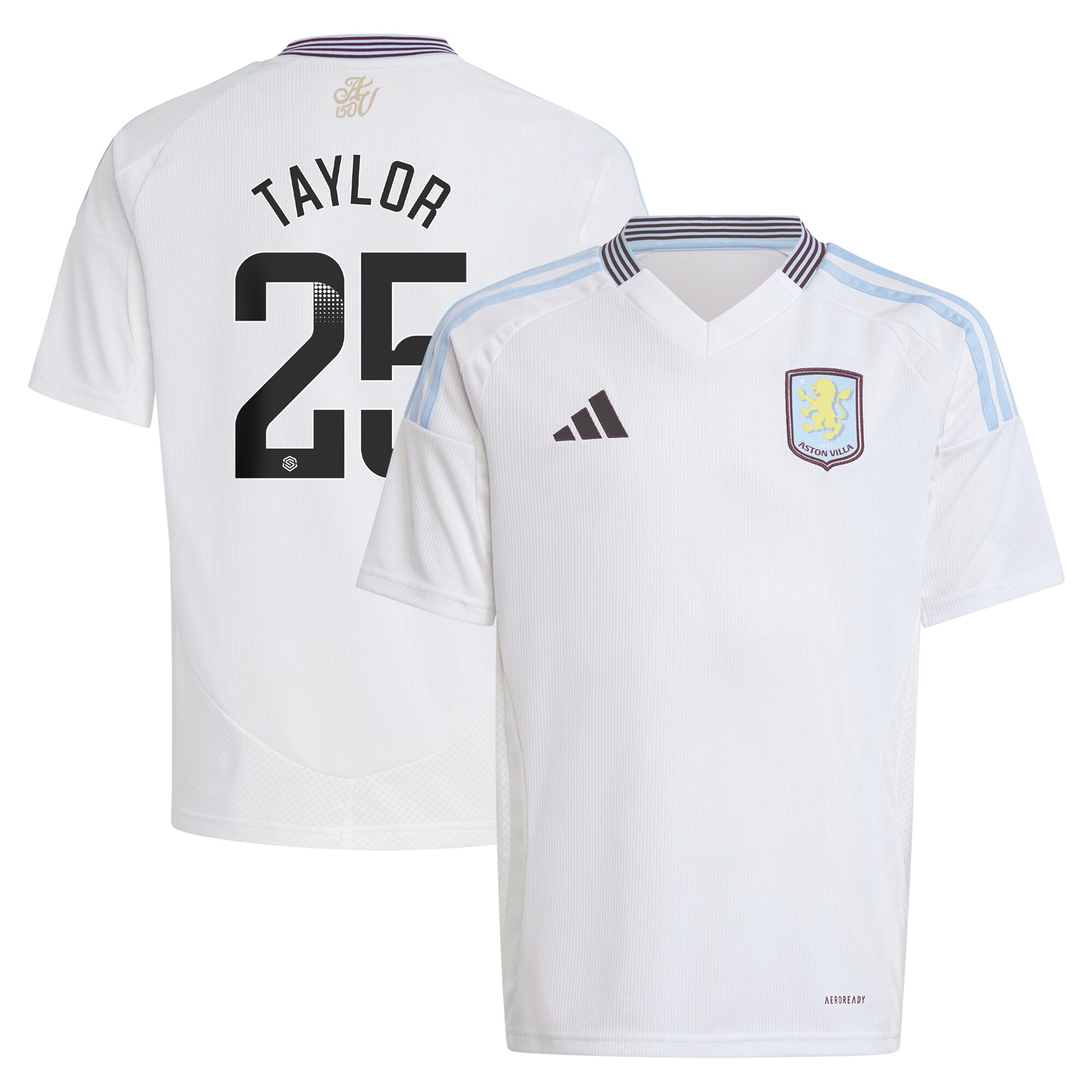 aston villa wsl away shirt 2024-25 – kids with taylor 25 printing Collection | Aston Villa Shirts and Official Gear