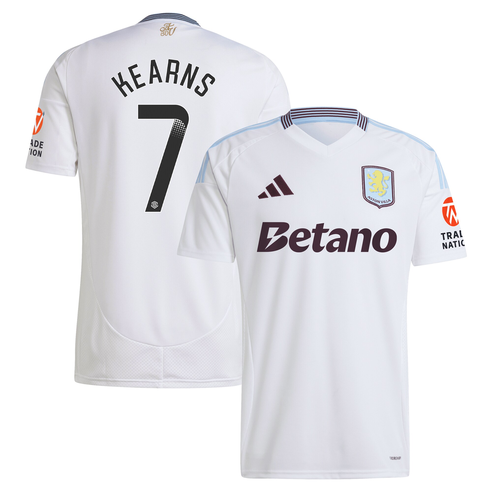 aston villa wsl away shirt 2024-25 with kearns 7 printing Collection | Aston Villa Shirts and Official Gear