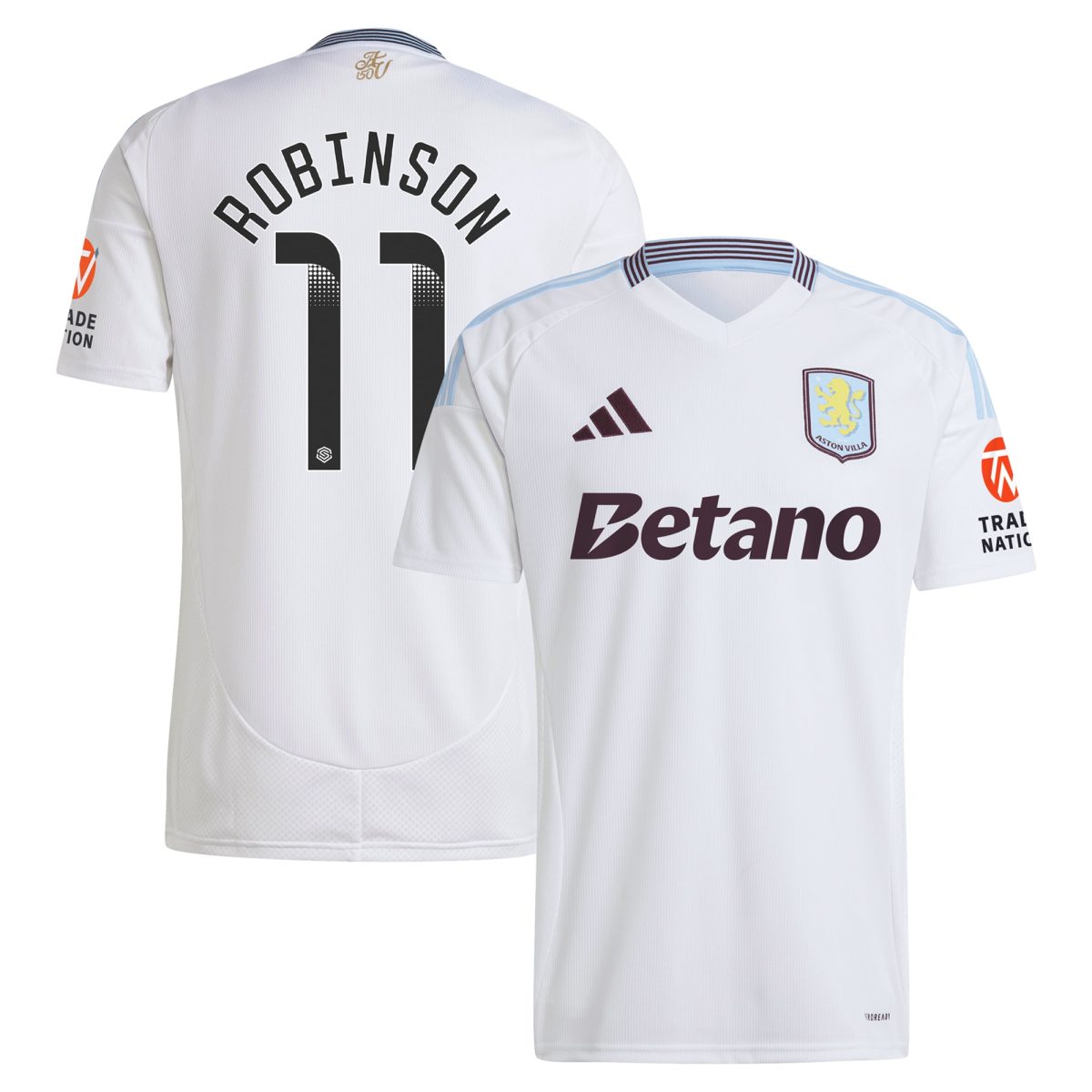 aston villa wsl away shirt 2024-25 with robinson 11 printing Collection | Aston Villa Shirts and Official Gear