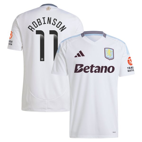 aston villa wsl away shirt 2024-25 with robinson 11 printing Collection | Aston Villa Shirts and Official Gear