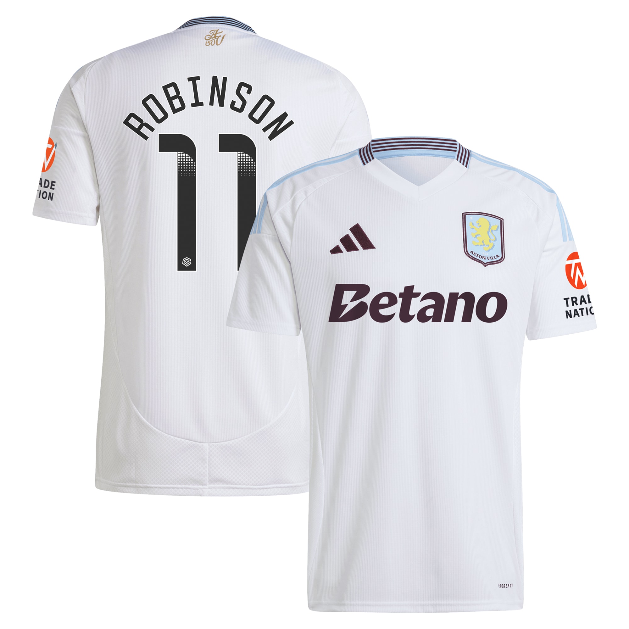 aston villa wsl away shirt 2024-25 with robinson 11 printing Collection | Aston Villa Shirts and Official Gear