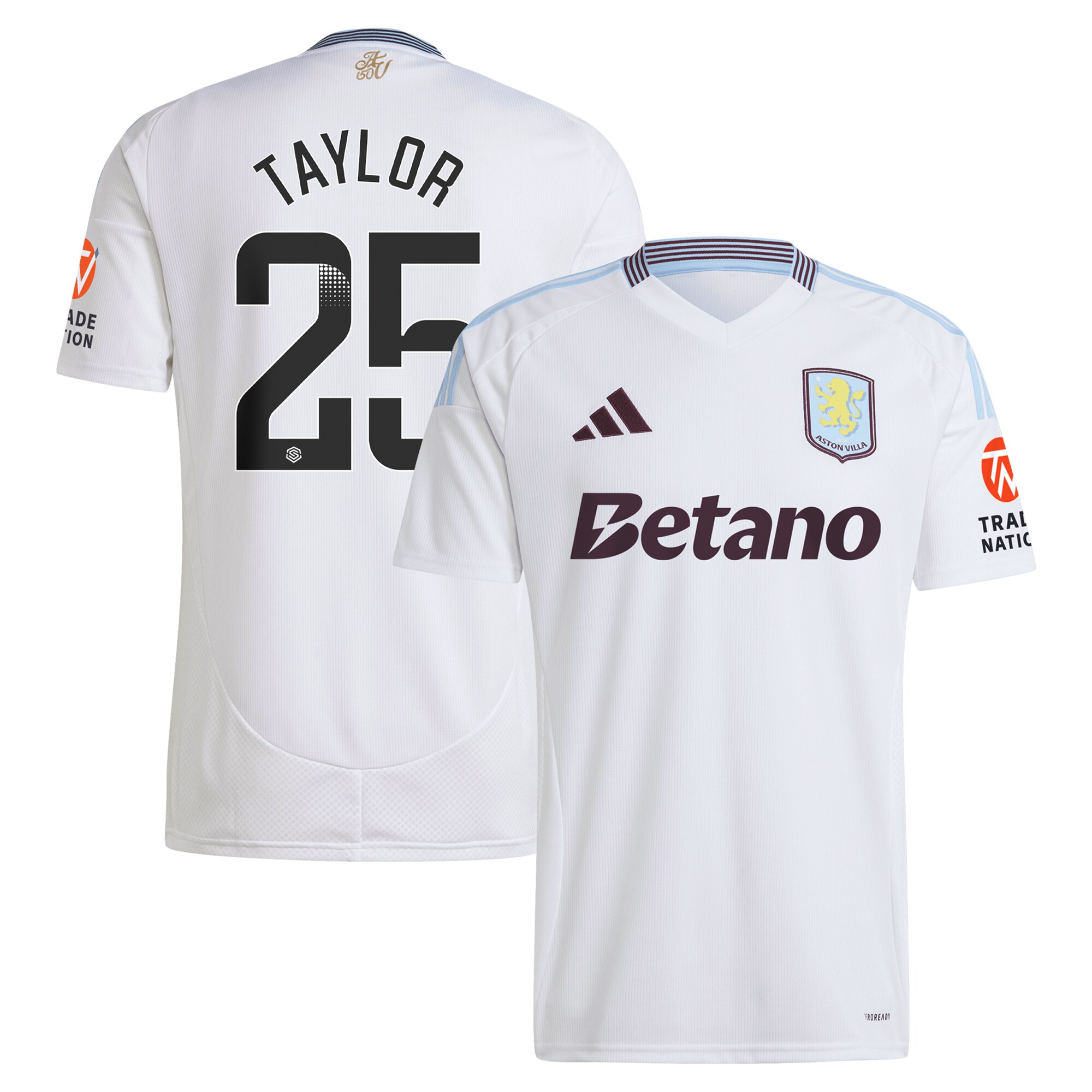 aston villa wsl away shirt 2024-25 with taylor 25 printing Collection | Aston Villa Shirts and Official Gear
