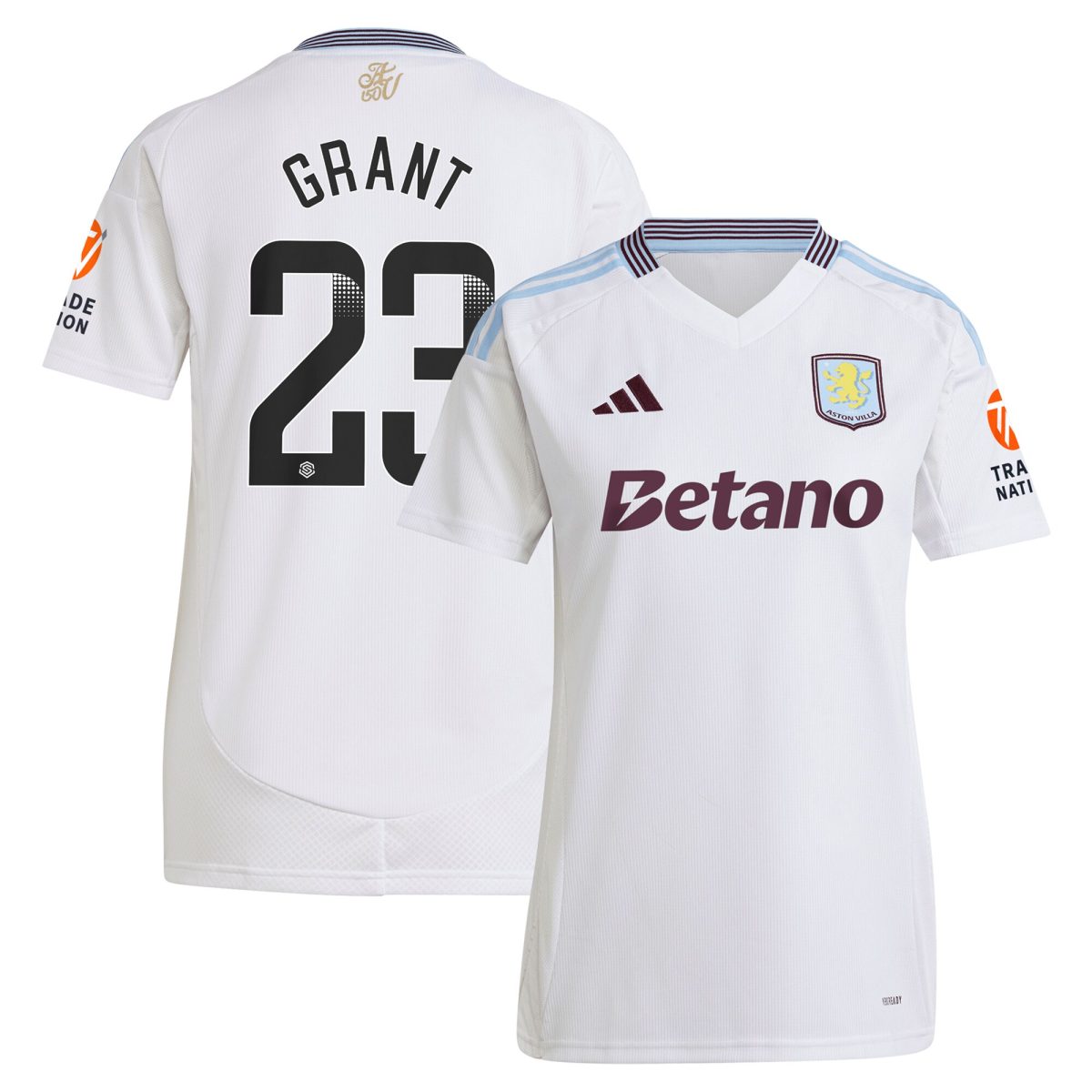 aston villa wsl away shirt 2024-25 – womens with grant 23 printing Collection | Aston Villa Shirts and Official Gear