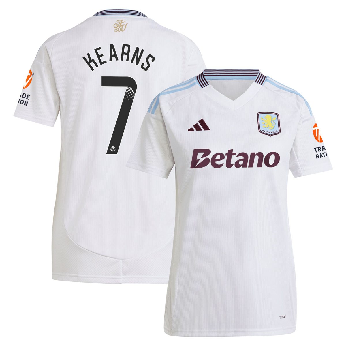aston villa wsl away shirt 2024-25 – womens with kearns 7 printing Collection | Aston Villa Shirts and Official Gear