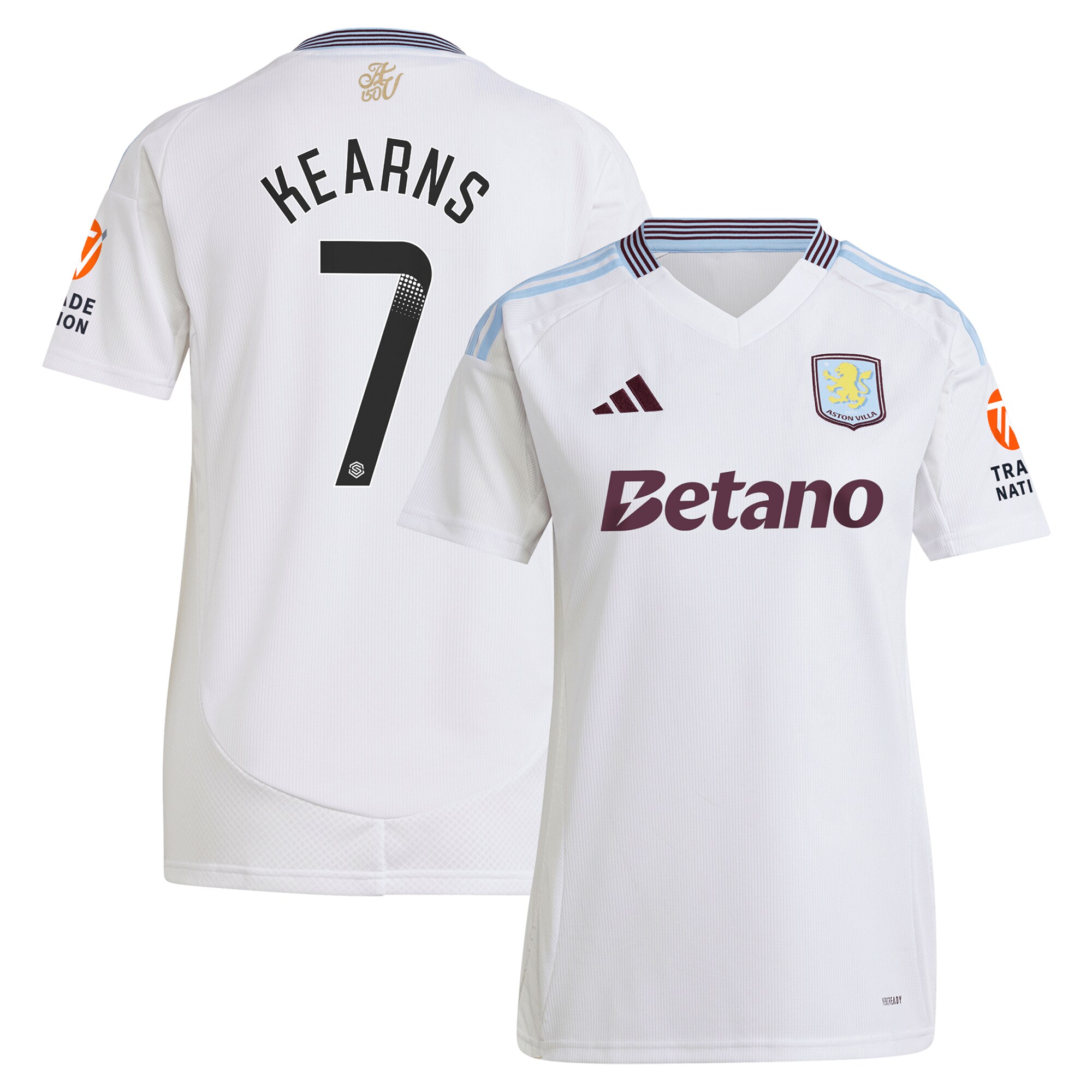 aston villa wsl away shirt 2024-25 – womens with kearns 7 printing Collection | Aston Villa Shirts and Official Gear