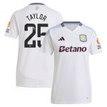 aston villa wsl away shirt 2024-25 – womens with taylor 25 printing Collection | Aston Villa Shirts and Official Gear