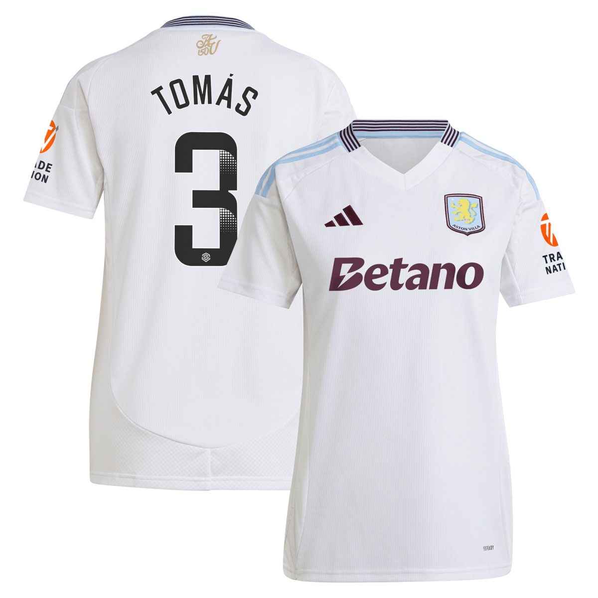 aston villa wsl away shirt 2024-25 – womens with tomás 3 printing Collection | Aston Villa Shirts and Official Gear